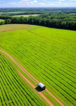Сгенерированный пейзажи поле