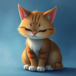 Грустный котик