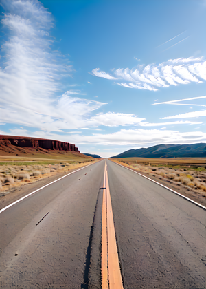 Сгенерированный пейзажи пустыня