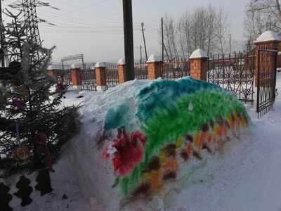 Скульптуры из снега