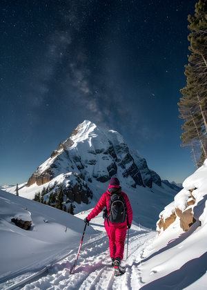 Сгенерированный пейзажи сияние